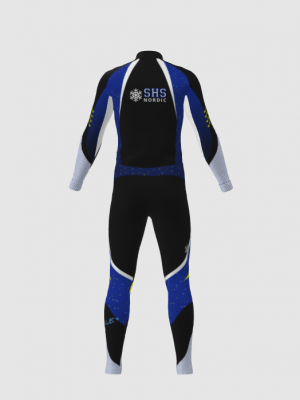 Podiumwear Unisex Silver Two-Piece Race Suit