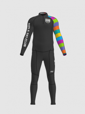 Podiumwear Unisex Gold Two-Piece Race Suit