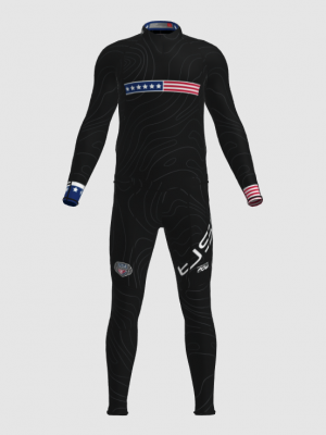 Podiumwear Unisex Gold Two-Piece Race Suit