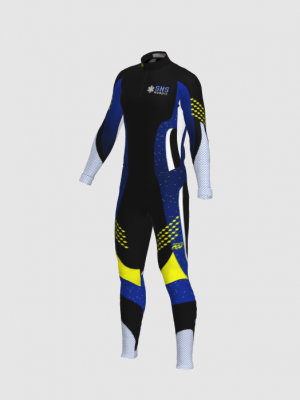 Podiumwear Unisex Silver Two-Piece Race Suit