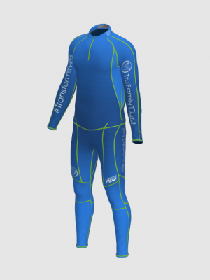 Podiumwear Unisex Gold Two-Piece Race Suit