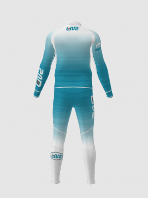 Podiumwear Unisex Gold Two-Piece Race Suit
