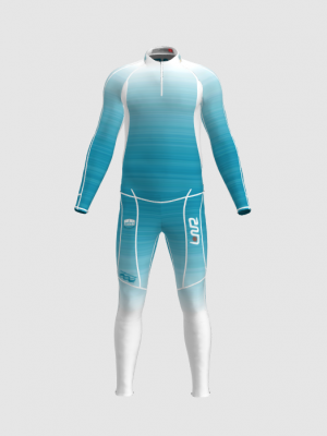 Podiumwear Unisex Gold Two-Piece Race Suit