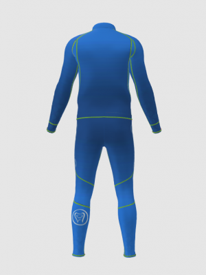 Podiumwear Unisex Gold Two-Piece Race Suit