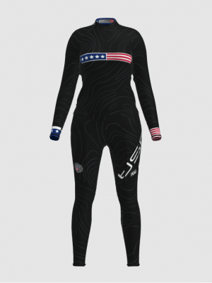 Podiumwear Women's Gold Two-Piece Race Suit