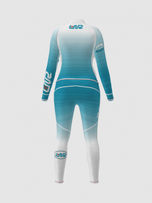 Podiumwear Women's Gold Two-Piece Race Suit