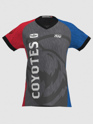 Podiumwear Women's Silver Short Sleeve MTB Jersey - NEW FABRIC 2025!