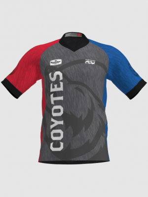 Podiumwear Men's Silver Short Sleeve MTB Jersey - New Fabric 2025!