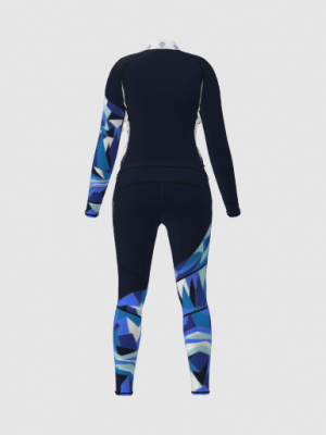 Podiumwear Women's Gold Two-Piece Race Suit