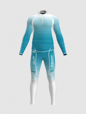 Podiumwear Unisex Gold Two-Piece Race Suit