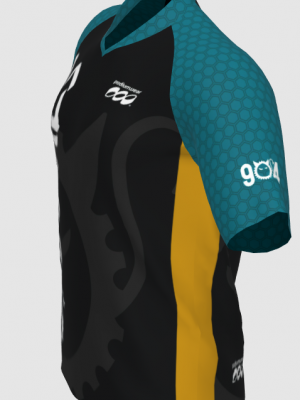 Podiumwear Men's Silver Short Sleeve MTB Jersey - New Fabric 2025!