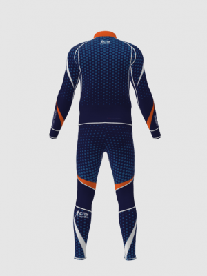 Podiumwear Unisex Gold Two-Piece Race Suit