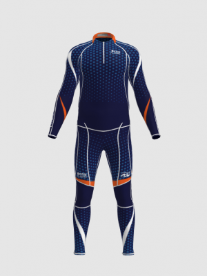 Podiumwear Unisex Gold Two-Piece Race Suit