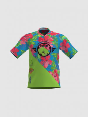 Podiumwear Men's Silver Short Sleeve MTB Jersey - New Fabric 2025!