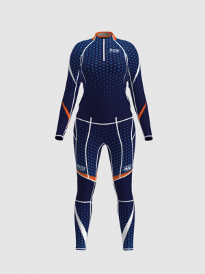 Podiumwear Women's Gold Two-Piece Race Suit