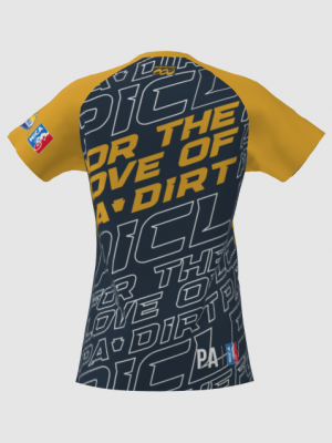 Podiumwear Women's Silver Short Sleeve MTB Jersey - NEW FABRIC 2025!