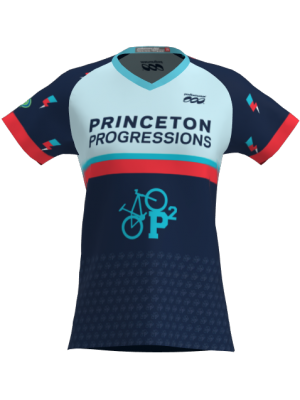 Podiumwear Women's Silver Short Sleeve MTB Jersey - NEW FABRIC 2025!