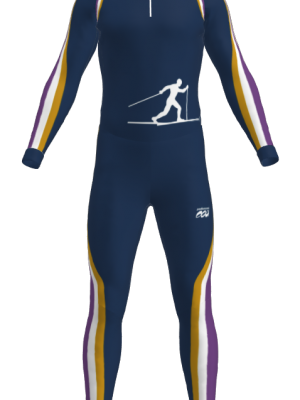 Podiumwear Unisex Silver Two-Piece Race Suit