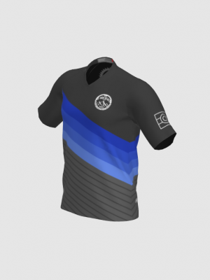 Podiumwear Men's Silver Short Sleeve MTB Jersey - New Fabric 2025!