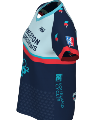 Podiumwear Women's Silver Short Sleeve MTB Jersey - NEW FABRIC 2025!