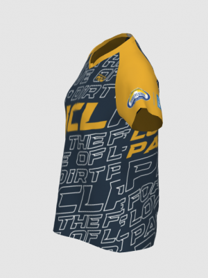 Podiumwear Women's Silver Short Sleeve MTB Jersey - NEW FABRIC 2025!