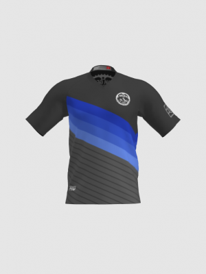 Podiumwear Men's Silver Short Sleeve MTB Jersey - New Fabric 2025!