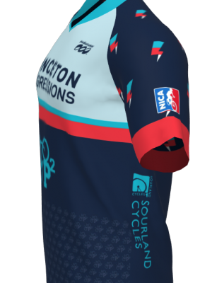 Podiumwear Men's Silver Short Sleeve MTB Jersey - New Fabric 2025!