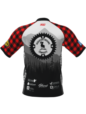 Podiumwear Men's Silver Short Sleeve MTB Jersey - New Fabric 2025!