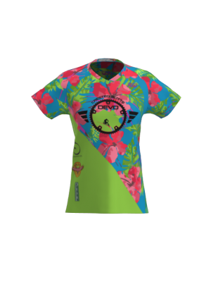 Podiumwear Women's Silver Short Sleeve MTB Jersey - NEW FABRIC 2025!