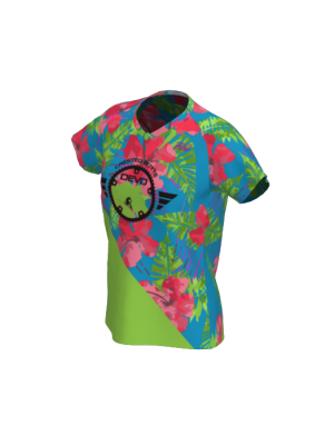 Podiumwear Women's Silver Short Sleeve MTB Jersey - NEW FABRIC 2025!