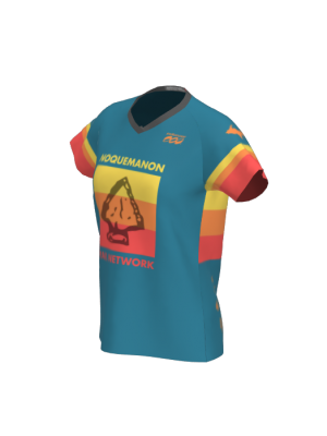 Podiumwear Women's Silver Short Sleeve MTB Jersey - NEW FABRIC 2025!