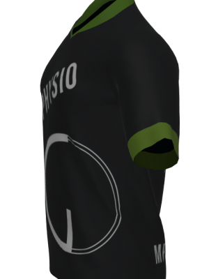 Podiumwear Men's Silver Short Sleeve MTB Jersey - New Fabric 2025!