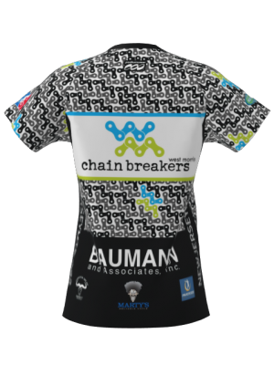 Podiumwear Women's Silver Short Sleeve MTB Jersey - NEW FABRIC 2025!