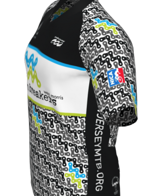 Podiumwear Men's Silver Short Sleeve MTB Jersey - New Fabric 2025!