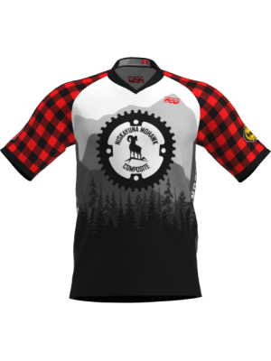 Podiumwear Men's Silver Short Sleeve MTB Jersey - New Fabric 2025!