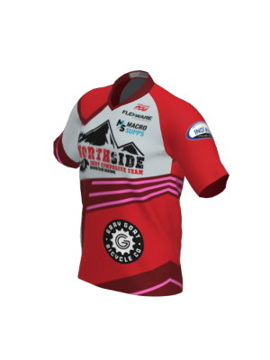 Podiumwear Men's Silver Short Sleeve MTB Jersey - New Fabric 2025!