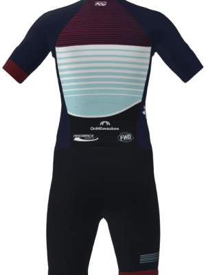 Podiumwear Men's Short Sleeve Skinsuit with Pockets