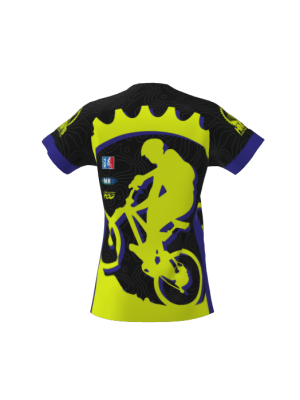 Podiumwear Women's Silver Short Sleeve MTB Jersey - NEW FABRIC 2025!