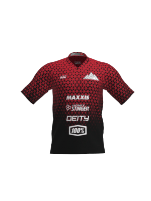 Podiumwear Men's Silver Short Sleeve MTB Jersey - New Fabric 2025!