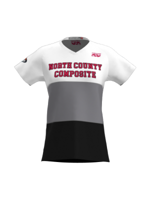 Podiumwear Women's Silver Short Sleeve MTB Jersey - NEW FABRIC 2025!