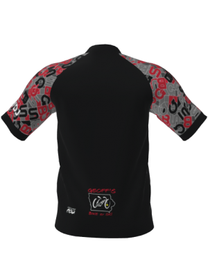 Podiumwear Men's Silver Short Sleeve MTB Jersey - New Fabric 2025!