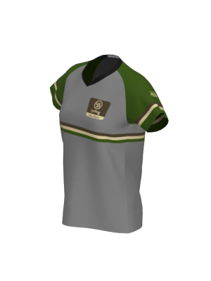 Podiumwear Women's Silver Short Sleeve MTB Jersey - NEW FABRIC 2025!