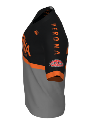 Podiumwear Men's Silver Short Sleeve MTB Jersey - New Fabric 2025!