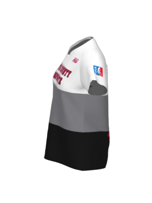 Podiumwear Women's Silver Short Sleeve MTB Jersey - NEW FABRIC 2025!