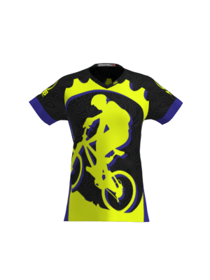 Podiumwear Women's Silver Short Sleeve MTB Jersey - NEW FABRIC 2025!