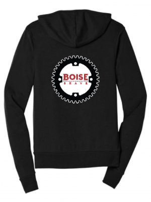 Podiumwear Unisex Sponge-Fleece Full-Zip Hoodie with Print