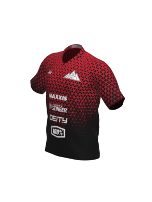 Podiumwear Men's Silver Short Sleeve MTB Jersey - New Fabric 2025!