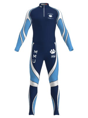 Podiumwear Unisex Silver Two-Piece Race Suit