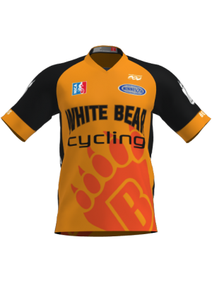 Podiumwear Men's Silver Short Sleeve MTB Jersey - New Fabric 2025!