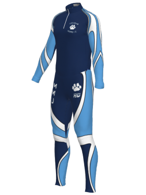 Podiumwear Unisex Silver Two-Piece Race Suit